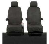 UK Custom Covers SC1188B Tailored Heavy Duty Waterproof Front Seat Covers Black - To VW iDKamper Buzz (2022 Onwards)