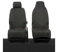UK Custom Covers SC1199BAD2 Tailored Heavy Duty Waterproof Front Seat Covers Black - To Fit Peugeot Partner (2018 Onwards)