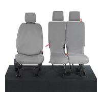 UK Custom Covers SC119GAD7 Tailored Heavy Duty Waterproof Front Seat Covers (3 Seats) Grey - Fits Ford Transit Connect Leader 2014-2024