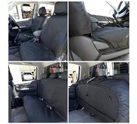 UK Custom Covers SC139B-SC140B Tailored Heavy Duty Waterproof Front & Rear Seat Covers Black - To Fit Toyota Hilux 2005-2016