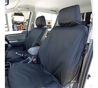 UK Custom Covers SC139B Tailored Heavy Duty Waterproof Front Seat Covers Black - To Fit Toyota Hilux 2005-2016