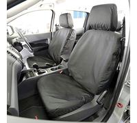 UK Custom Covers SC155BAD20 Tailored Heavy Duty Waterproof Front Seat Covers Black - Fits Ford Ranger Limited (2012 Onwards)