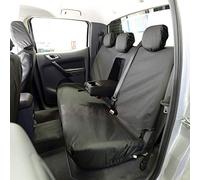 UK Custom Covers SC156BAD7 Tailored Heavy Duty Waterproof Rear Seat Covers Black - Fits Ford Ranger T6 Wildtrak (2012-2018)