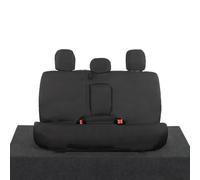 UK Custom Covers SC206BAD6 Tailored Heavy Duty Waterproof Rear Seat Covers Black - To Fit Fiat Fullback 2016 Onwards