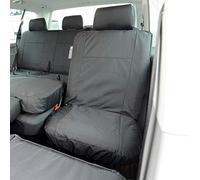 UK Custom Covers SC212B Tailored Heavy Duty Waterproof 2nd Row Single Seat Cover Black - To Fit VW Transporter T5/T5.1 Kombi 2003-2015