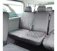 UK Custom Covers SC213GAD4 Tailored Heavy Duty Waterproof 2nd Row Double Seat Cover Grey - To Fit VW Transporter T6/T6.1 2015 Onwards5