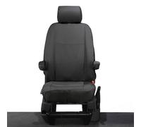 UK Custom Covers SC393B Tailored Heavy Duty Waterproof Single Drivers Seat Covers Black - VW Transporter T5/T5.1 2003-2015
