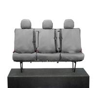UK Custom Covers SC422GAD7 Tailored Heavy Duty Waterproof Rear Seat Covers (Split Seat Base) Grey - To Fit Toyota Proace Crew Cab 2016 Onwards