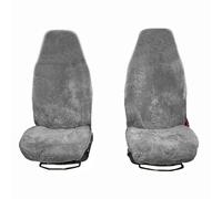 UK Custom Covers SC821DGAD4 Luxury Motorhome Faux Sheepskin Seat Covers (Pair NO Armrests) Dark Grey - Compatible With Peugeot Boxer Motorhome Seats