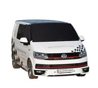 UK Custom Covers SW402BLACK Luxury Front Windscreen Wrap Cover Black - To Fit VW Transporter T6/T6.1 2015 Onwards
