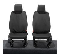 UK Custom Covers To Fit Ford Transit Connect (2014-2024) Front Seat Covers Tailored (NO Armrests) Black - SC426B