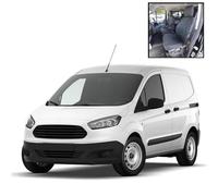 UK Custom Covers To Fit Ford Transit Courier (2023 Onwards) Tailored Heavy Duty Waterproof Front Seat Covers (With Folding Passenger Seat) Black SC541BAD6