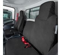 UK Custom Covers To Fit Isuzu N75 Truck (Inc. Tipper) Front Seat Covers Tailored (Black) - INCLUDES EMBROIDERY - SC764BEM