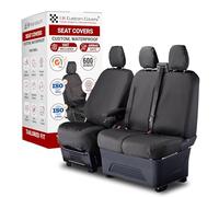 UK Custom Covers To Fit Maxus eDeliver 9 (2020 Onwards) Tailored Heavy Duty Waterproof Front Seat Covers (Single/Double WITH Pull Down Tray) (Black)