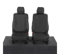 UK Custom Covers To Fit Toyota Hilux Icon Double Cab (2016 Onwards) Front Seat Covers Tailored (Black) - SC260B