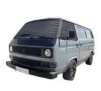 UK Custom Covers To Fit VW T25 Transporter Luxury Front Windscreen Wrap Cover Black - SW295B