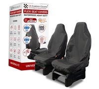UK Custom Covers Universal Van Seat Covers Durable & Easy Fit Waterproof Seat Protection, Front Set, Single Single