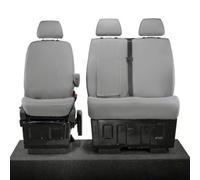 Uk Custom Covers Vw Crafter 2006-2017 Grey Front Seat Covers - 3 Seats, Pulldown Tray, Underseat Storage
