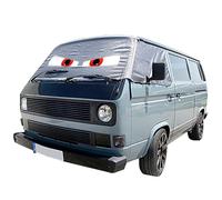 UK Custom Covers VW T25 Windscreen Cover - Van Windscreen Frost Protector/Van Screen Cover Winter and Waterproof Frostblocker For 1979-1992 On VW Transporter T25 (Grey, Customised)