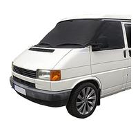 UK Custom Covers VW T4 Windscreen Cover - Windscreen Frost Protector/Van Screen Cover Winter and Frostblocker For 1990-2004 VW Transporter, Caravelle, Kombi and Shuttle (Black, Plain)