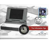 UK-Delightech 1999 Millennium The Information Age Anno Domini £5 Coin First Day Cover