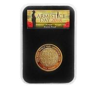 UK-Delightech 2018 Armistice Proof £2 Coin - encapsulated in Lighthouse Everslab Coin Holders