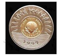 UK-Delightech RARE 1999 - 2000 Bailiwick of Guernsey Millennium UNC £5 Five Pound encapsulated in Lighthouse Everslab Coin Holders