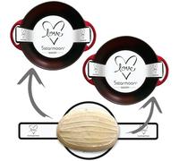 UK Designed - 2 Silicone Bread Sling for Dutch Oven - Reusable Bread Mat - Heat Resistant Dutch Oven Liners w/Long Handles - Bread Silicone Mat - Sourdough Bread Baking Supplies (Love White)