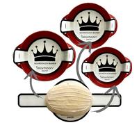 UK Designed - 3 Silicone Bread Sling for Dutch Oven- Reusable Bread Mat- Heat Resistant Dutch Oven Liners w/Long Handles - Non-Stick Bread Silicone Mat - Sourdough Bread Baking Supplies (White Crown)