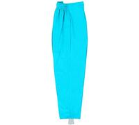 UK Dispatch Elastic Stirrups Pull On Trouser Back Elastic Waist Ski Pants High Rise Womens,16,Aqua Blue