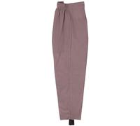 UK Dispatch Elastic Stirrups Pull On Trouser Back Elastic Waist Ski Pants High Rise Womens,26,Brown pastel