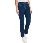 UK Dispatch Womens Side Elastic Waist Jeans Straight Leg Regular Fit 31" Leg Tall Ladies