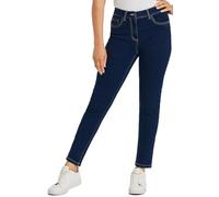 UK Dispatch Womens Slim Leg Stretch Denim 25" Leg Skinny Straight Jeans Ladies Petite,18,Dark Blue