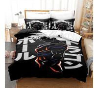 (UK DOUBLE 200x200cm, One size) Dragon Ball 3d Printed 2/3pcs Bedding Set Duvet Cover Quilt Cover Pillowcase Kids Gift Color 27