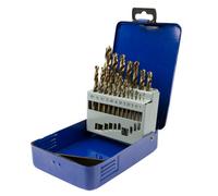 Uk Drills 1-10mm 19 Piece Hss Drill Bit Set, M35, For Plastic, Steel, Metal & Wood
