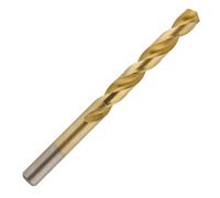 Uk Drills 5.0mm Hss Titanium Coated Twisted Drill Bit For Steel Wood Plastic Drilling Pack Of 10