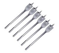 Uk Drills Flat Bit Set 6Pcs Wood Fully Hardened Woodworking