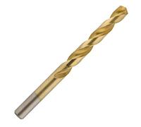 UK Drills 6mm HSS Titanium Coated Twisted Drill Bit for Steel Wood Plastic Drilling Pack of 10