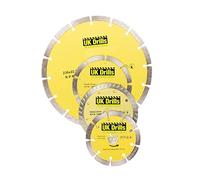UK Drills - Diamond Cutting Disc for Angle Grinders - Clean Cut, Laser Welded Cuttin Disc for Concrete - 3 x 110mm
