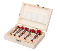 Uk Drills Forstner Bit Drill Bit Set (5 Pieces) From 15mm To 35mm For Woodworking