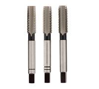 UK Drills High Speed Steel Hand Taps - HSS Twist Drill Bits - Set of 3, Made of Steel drill, Stainless Steel, Cast Iron - M18 x 2.5mm 1st,2nd,3rd Cut