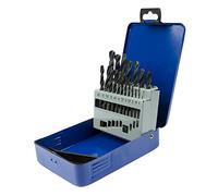 UK Drills HSS Drill Bit Set 19 from 1.0mm to 10mm for Steel Wood Plastic Drilling