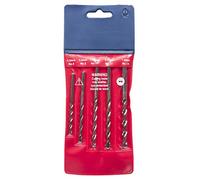 UK Drills Profi Masonry Drill Bit Set, 5 Pieces, 4mm to 7mm, Tungsten Carbide Tip