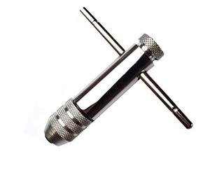 UK Drills Tap Wrench Ratchet 1/8” to 3/8” M3-M10 3mm to 10mm Long 85mm Adjustable Bar Tap Holder T-Shaped