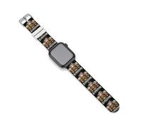 UK Drinking Team Party British Beer Fest Silicone Watch Band Compatible with IWatch Series Ultra 1, 2, Series 9, 8, 7, 6, 5, 4, 3, 2, 1, SE