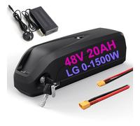 (UK) Ebike Battery 48V 20AH LGcell with 50A BMS and Charger Lithium ion battery for 48V 1500W 1000W 750W 500W 250W Motor and Ba.fang AW, Ebike Conversion Kit