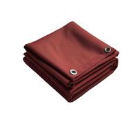 UK Eco Green Canvas Heavy Duty Cotton Tarpaulin Cover Boat Log Store Roofing Sheets (Maroon, 3m x 4m)