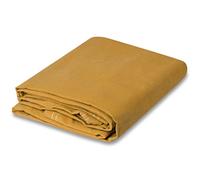 UK Eco Green Canvas Heavy Duty Cotton Tarpaulin Cover Boat Log Store Roofing Sheets (Tan, 6 x 6 ft(1.8 x 1.8m))