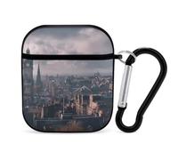 UK Edinburgh City Slim Headphone Case Shockproof with Hook Black-style