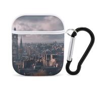 UK Edinburgh City Slim Headphone Case Shockproof with Hook White-style
